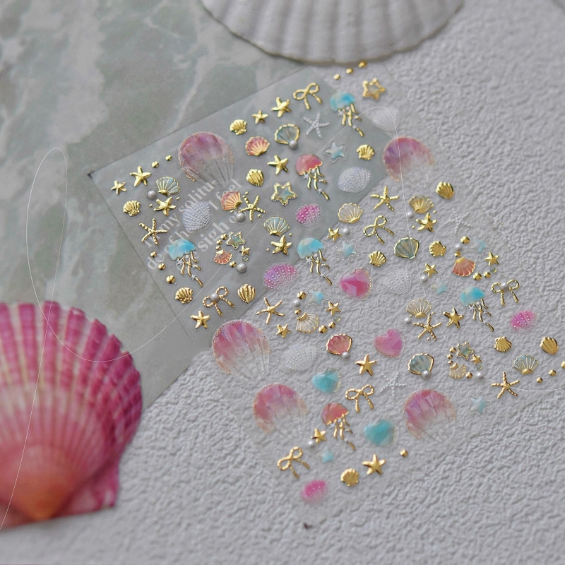 Summer Sea Shell Nail Stickers